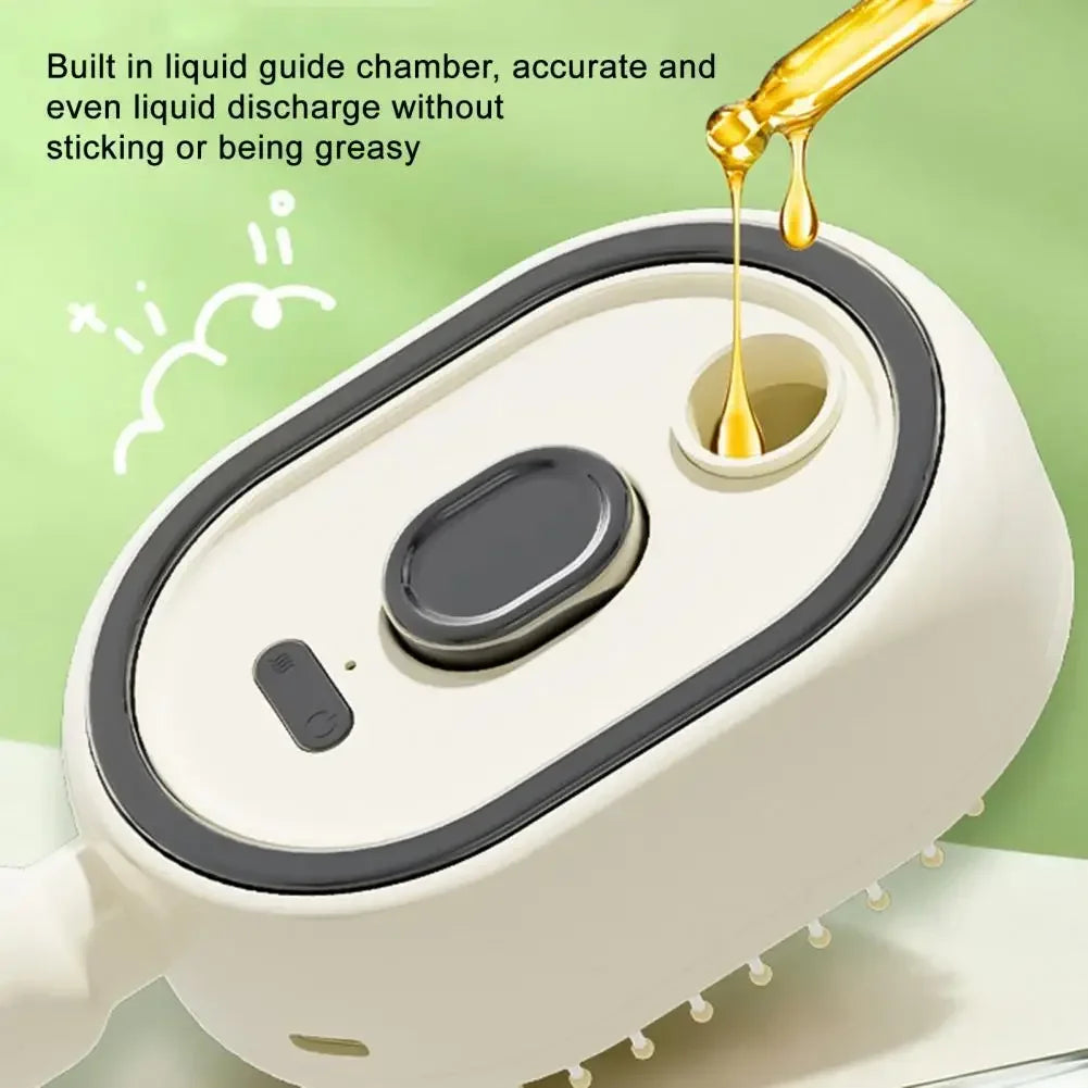 Multi functional massage comb , Electric Steam Hair Brush ,USB-C Charging Spray Steam Smoothing Straightener Anti-Frizz Styling Com