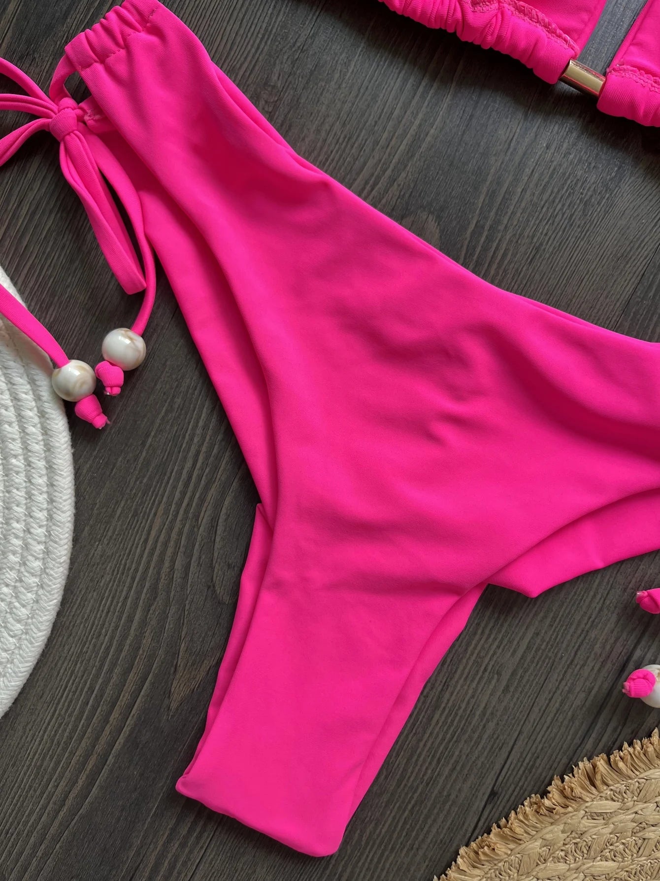 Sexy Women Bikini 2025 New Push-Up Bra Bikini Set Swimsuit For Women Solid Beachwear Ladies Chest Pad Swimwear