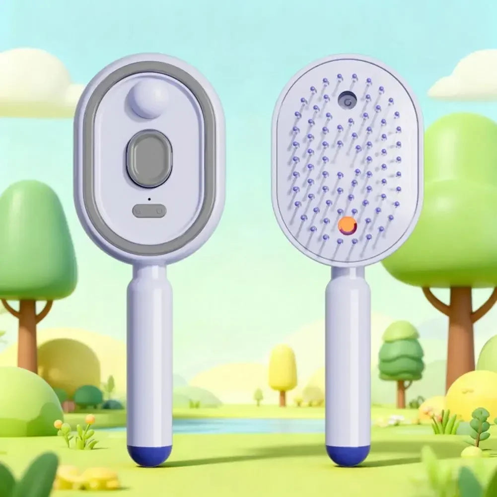 Multi functional massage comb , Electric Steam Hair Brush ,USB-C Charging Spray Steam Smoothing Straightener Anti-Frizz Styling Com