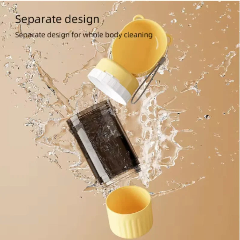 2 in 1 Portable Dog Water Bottle Pet Water Container with Food Storage Pet Travel Drinking Bowl for Dogs Cats Pet Supplies