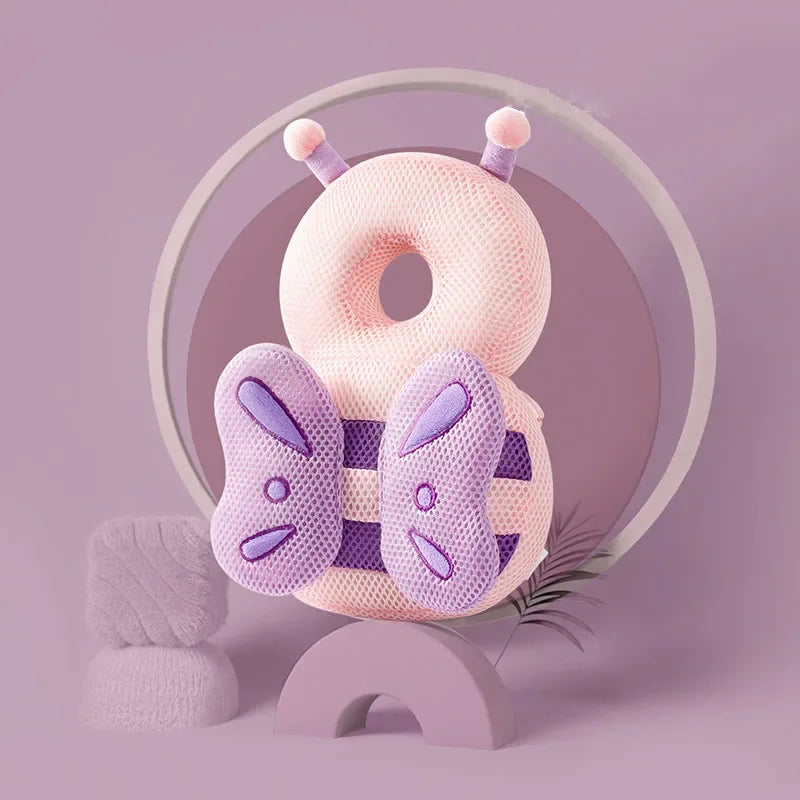 Baby Head Protector Backpack Pillow for Kids 1-3Years, Baby Park accessory, Toddler Children Soft PP Cotton Protective Cushion Cartoon Security Pillows