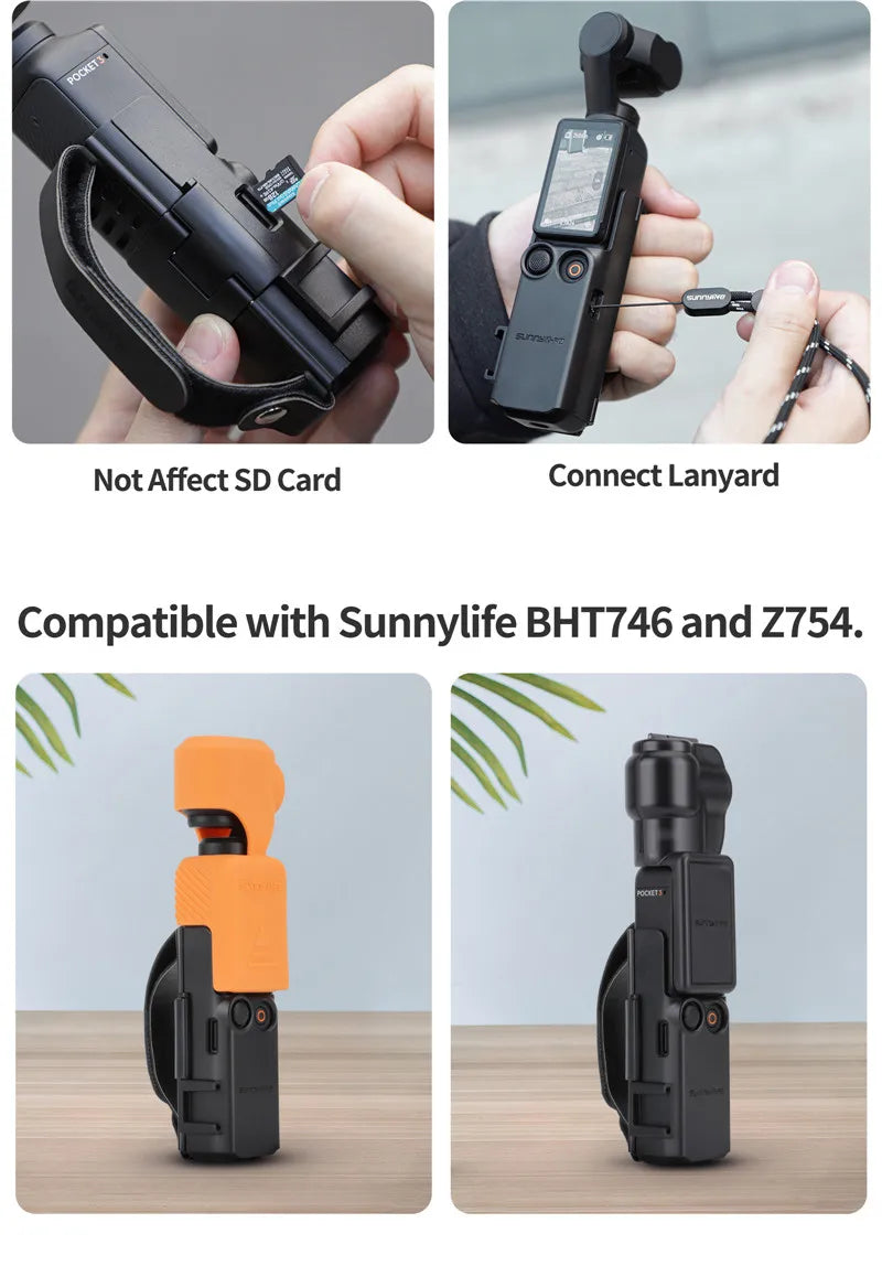 DJI Osmo Pocket 3 4 Portable Strap Cold Shoe Extended Protection Bezel Extended Handle Accessories