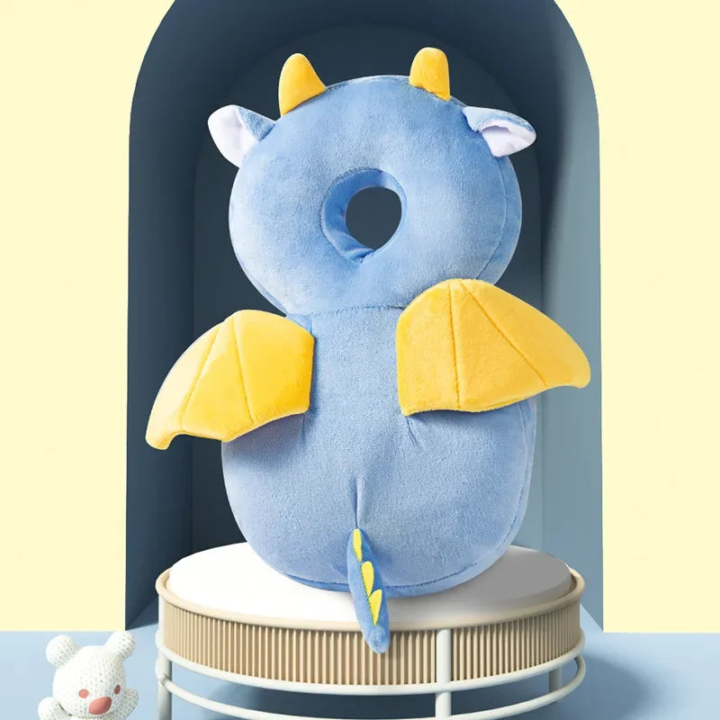Baby Head Protector Backpack Pillow for Kids 1-3Years, Baby Park accessory, Toddler Children Soft PP Cotton Protective Cushion Cartoon Security Pillows
