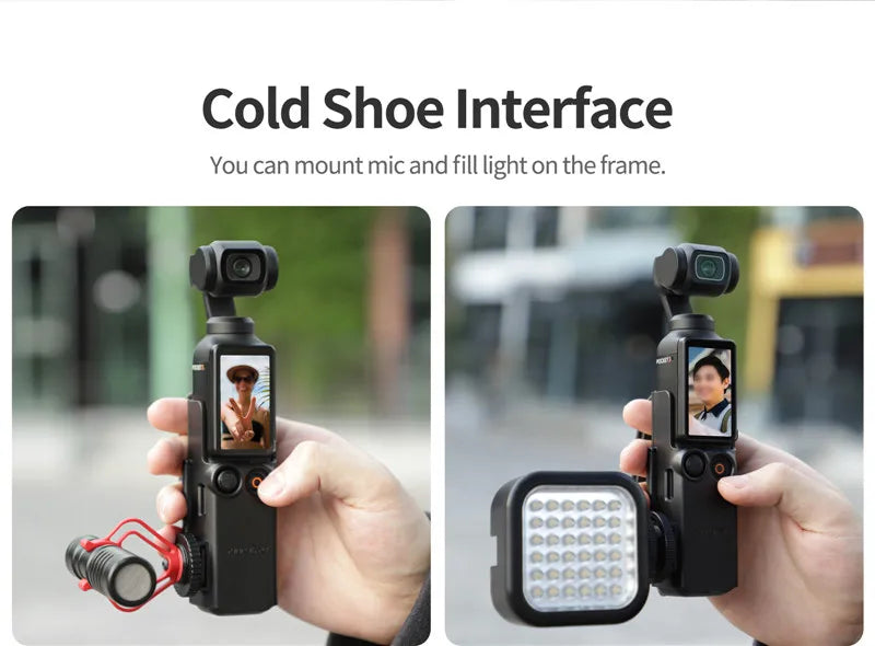 DJI Osmo Pocket 3 4 Portable Strap Cold Shoe Extended Protection Bezel Extended Handle Accessories