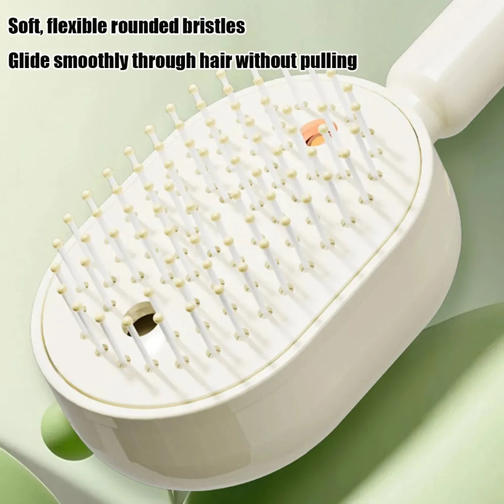Multi functional massage comb , Electric Steam Hair Brush ,USB-C Charging Spray Steam Smoothing Straightener Anti-Frizz Styling Com