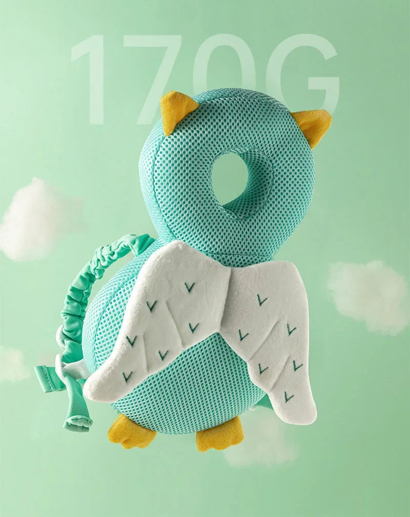 Baby Head Protector Backpack Pillow for Kids 1-3Years, Baby Park accessory, Toddler Children Soft PP Cotton Protective Cushion Cartoon Security Pillows