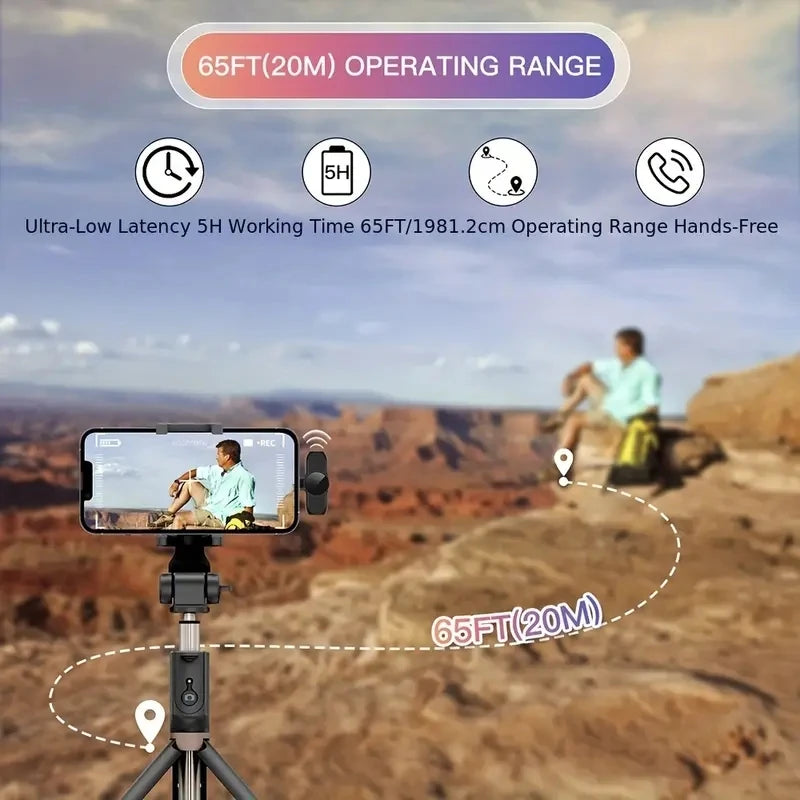 Wireless Lavalier Microphone with Windproof, Cover Audio Video Recording , Mini Mic For iPhone Android Mobile Phone Microphone