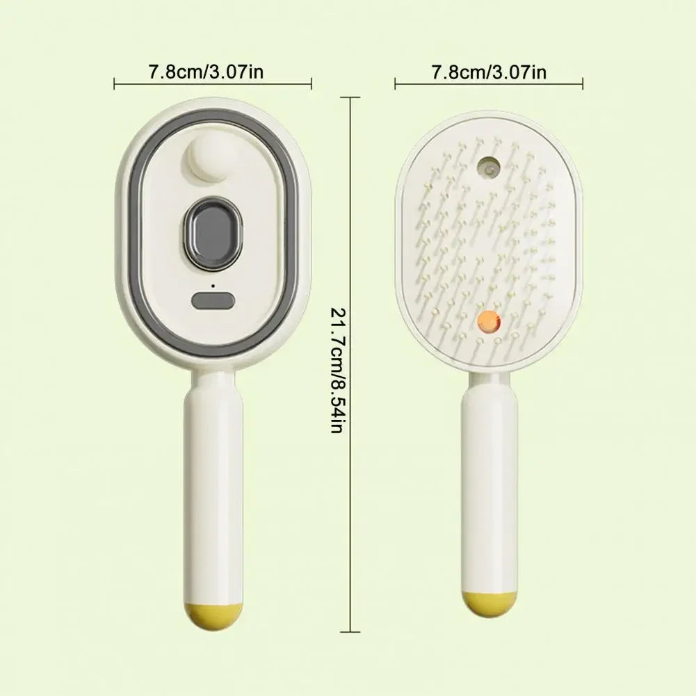 Multi functional massage comb , Electric Steam Hair Brush ,USB-C Charging Spray Steam Smoothing Straightener Anti-Frizz Styling Com