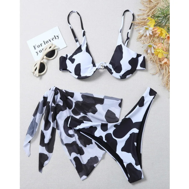 New Print Sexy Bikinis Swimsuits Women Swimwear Push Up Female Beach Swim Wear Bathing Suits Brazilian Bikini Set Pool Bather
